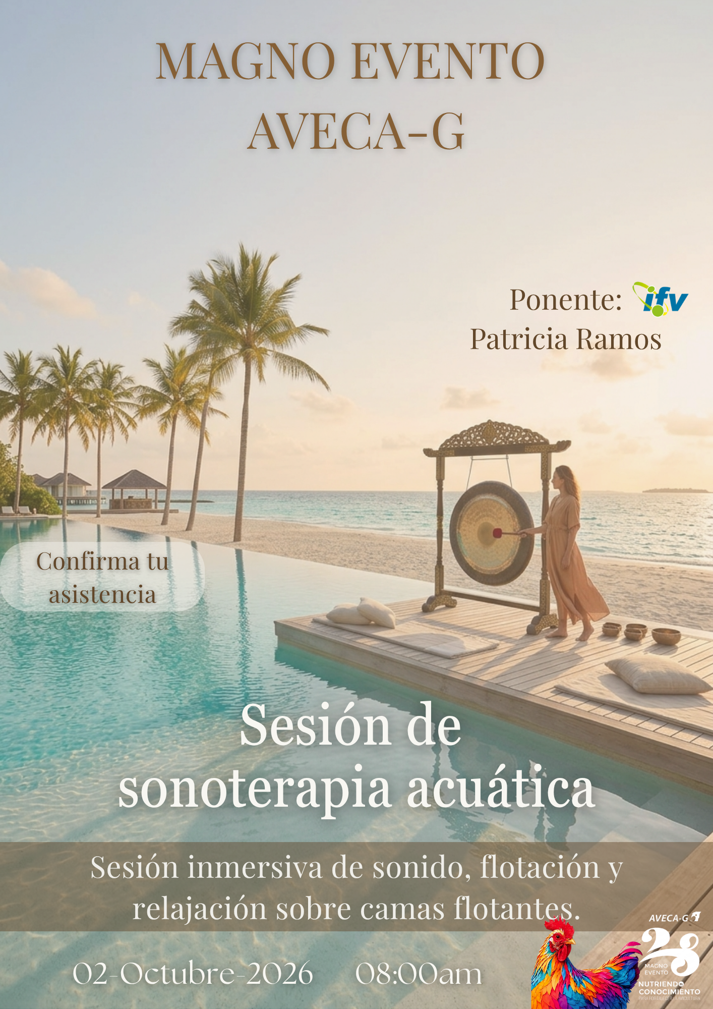 Sesión de sonoterapia acuática